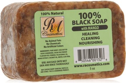 RA cosmetics whipped African black soap
